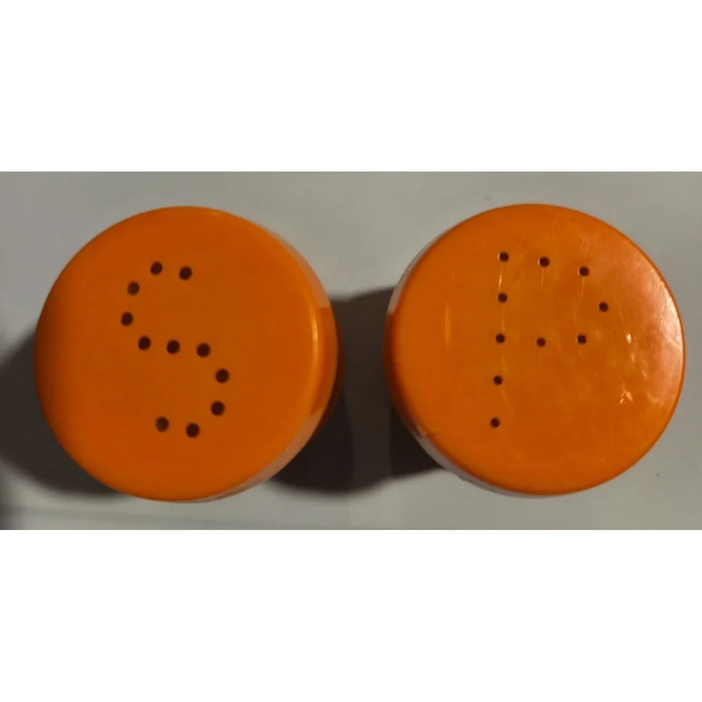 St. Labre Indian School Native American Motif Salt/Pepper Shakers Vintage 1960's